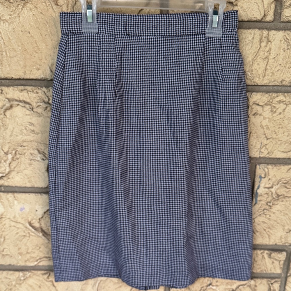 David Benjamin Classic Blue Checkered Women's Skirt Size Small